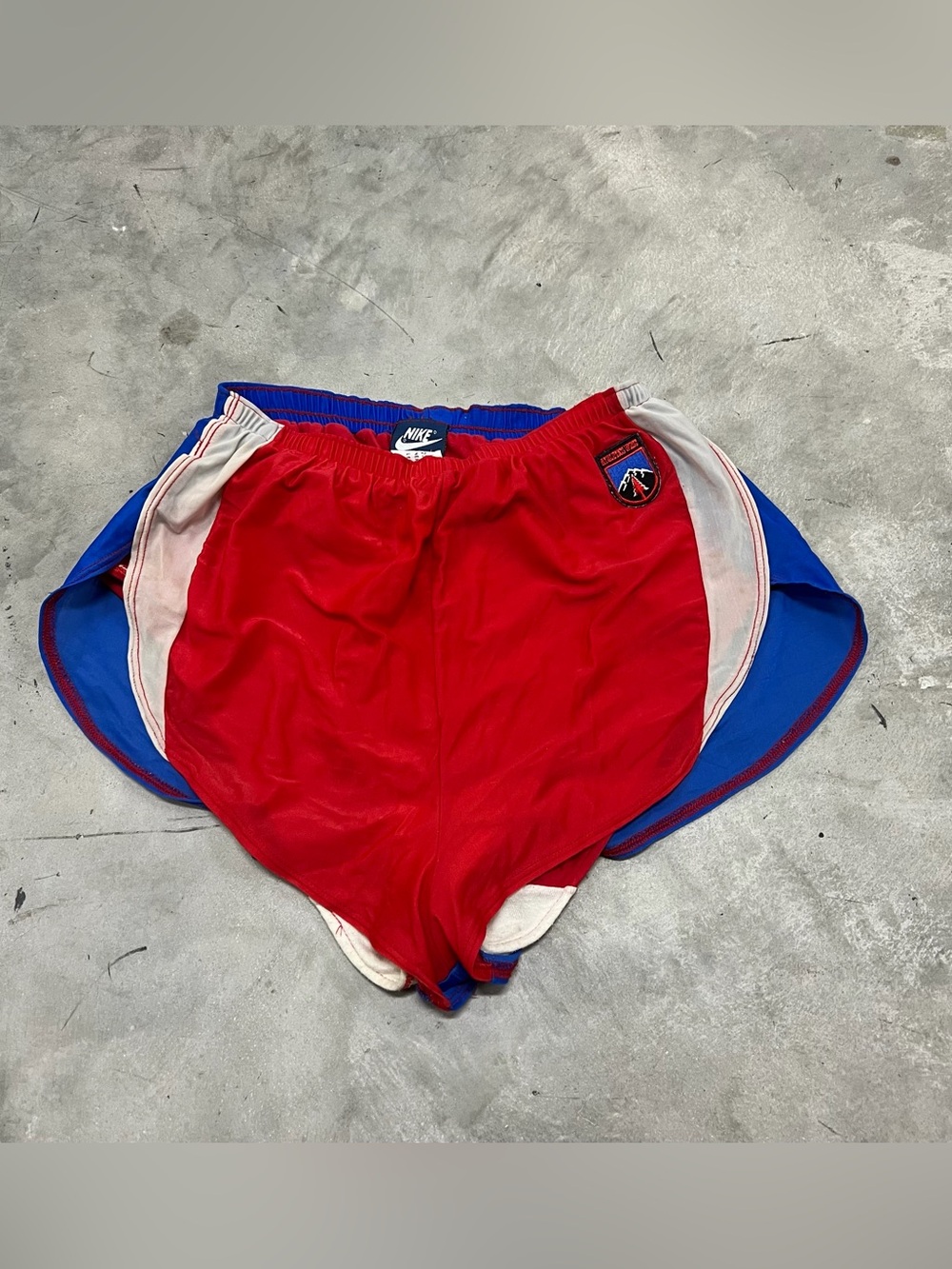 Vintage Nike Athletics West Running Shorts 80s Team Issued USA RARE Size Large